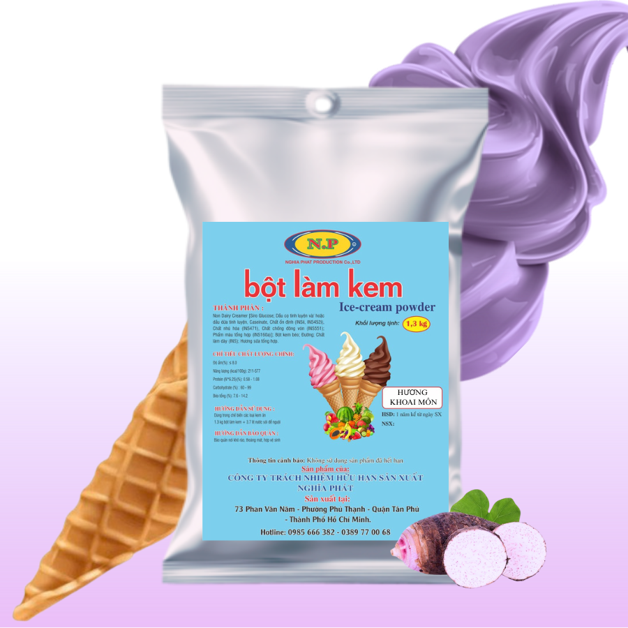 Bột làm kem khoai môn
