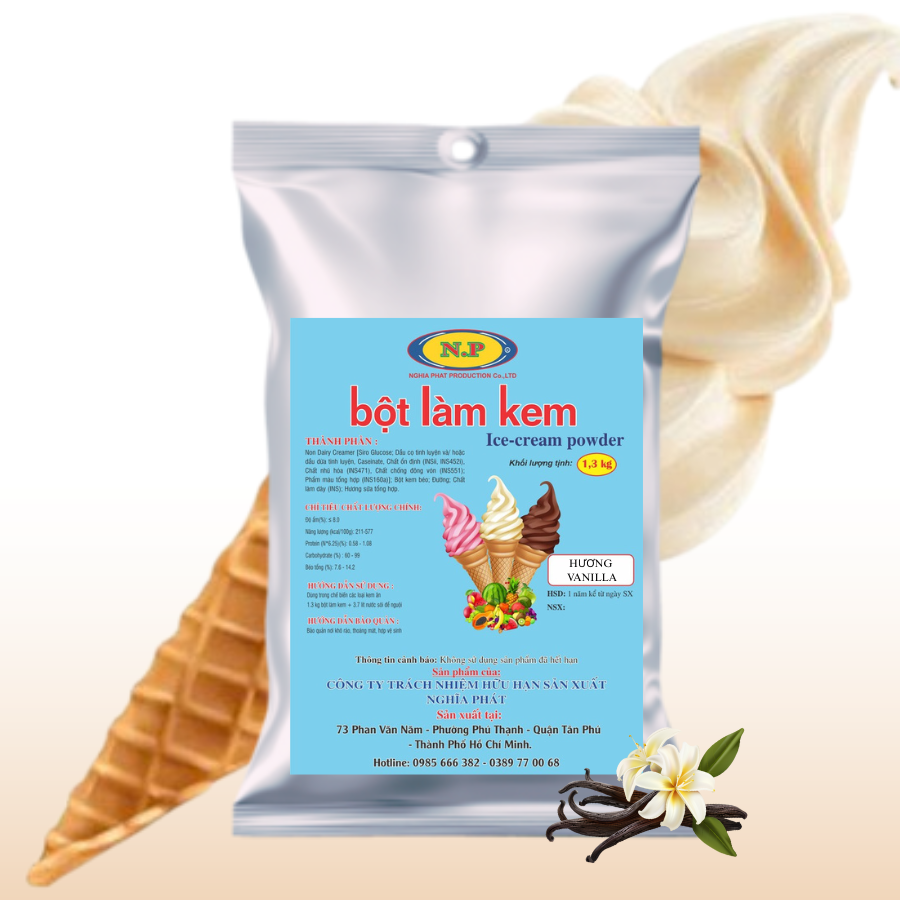 Bột làm kem vanilla