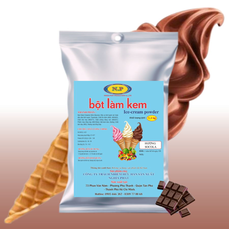 Bột làm kem sôcôla