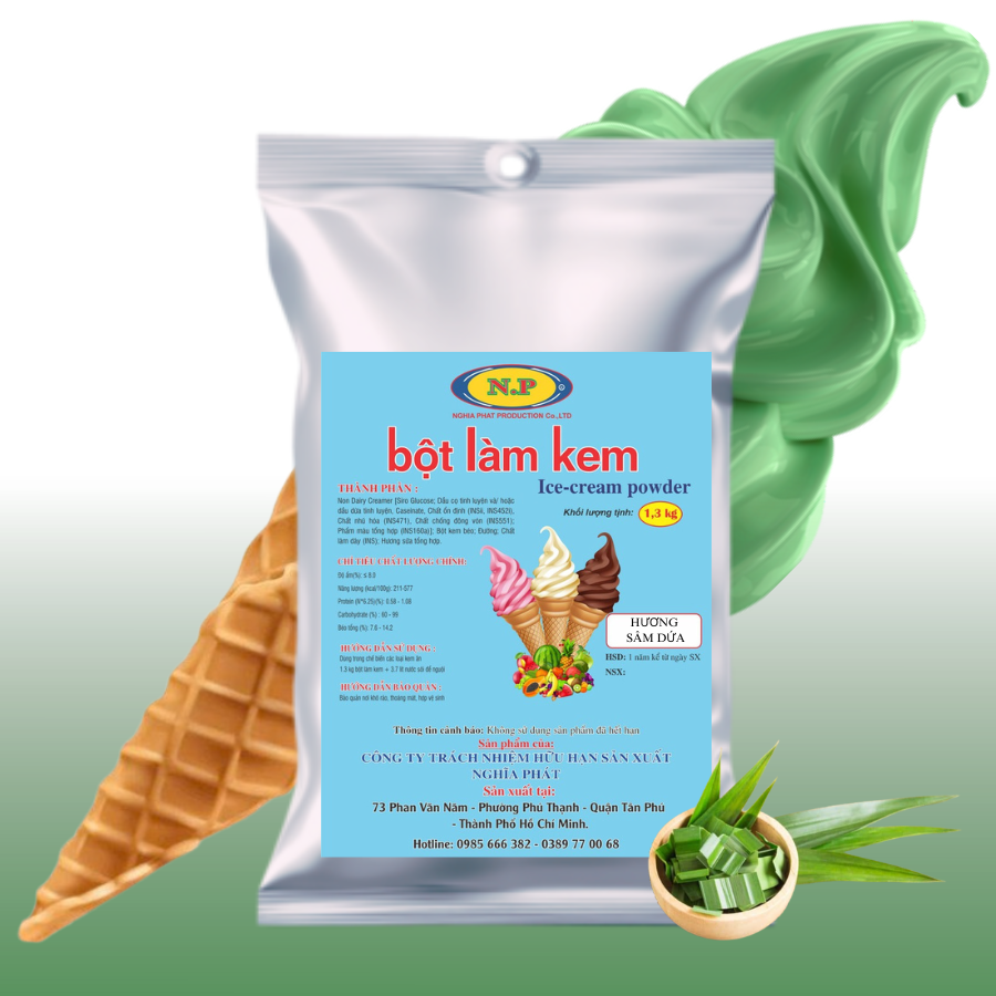 Bột làm kem sâm dứa