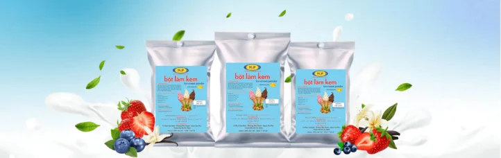 Sản phẩm bột kem Nghĩa Phát chất lượng cao giúp kem tươi sánh mịn thơm ngon